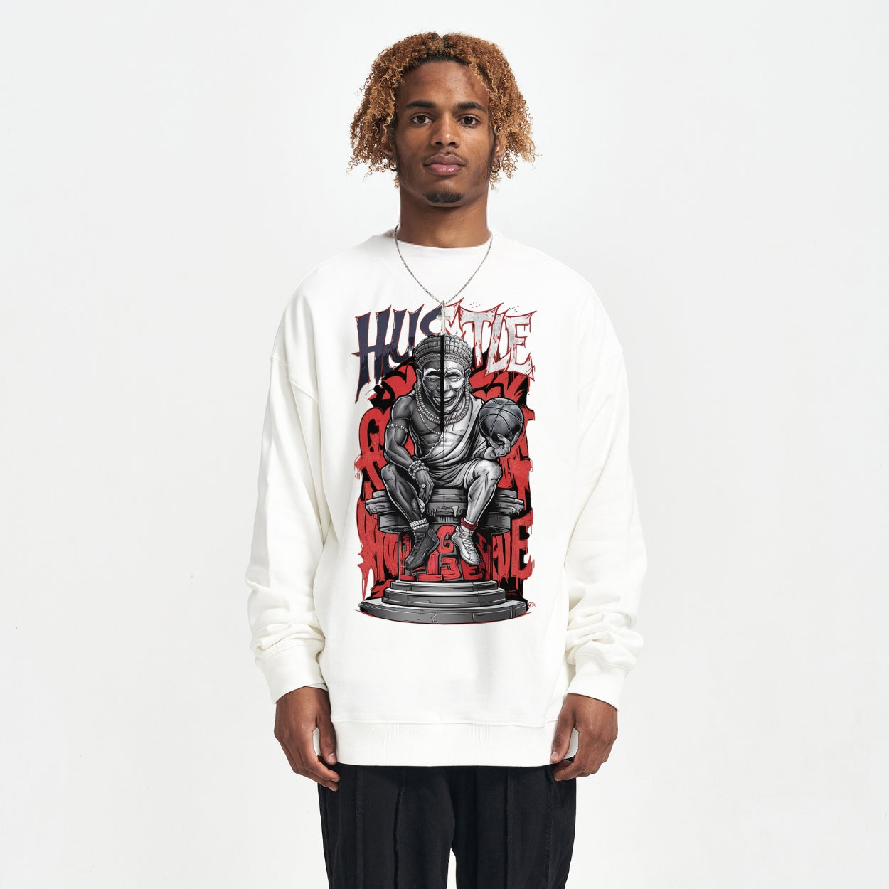 Hustle and Grind Oversized Sweatshirt