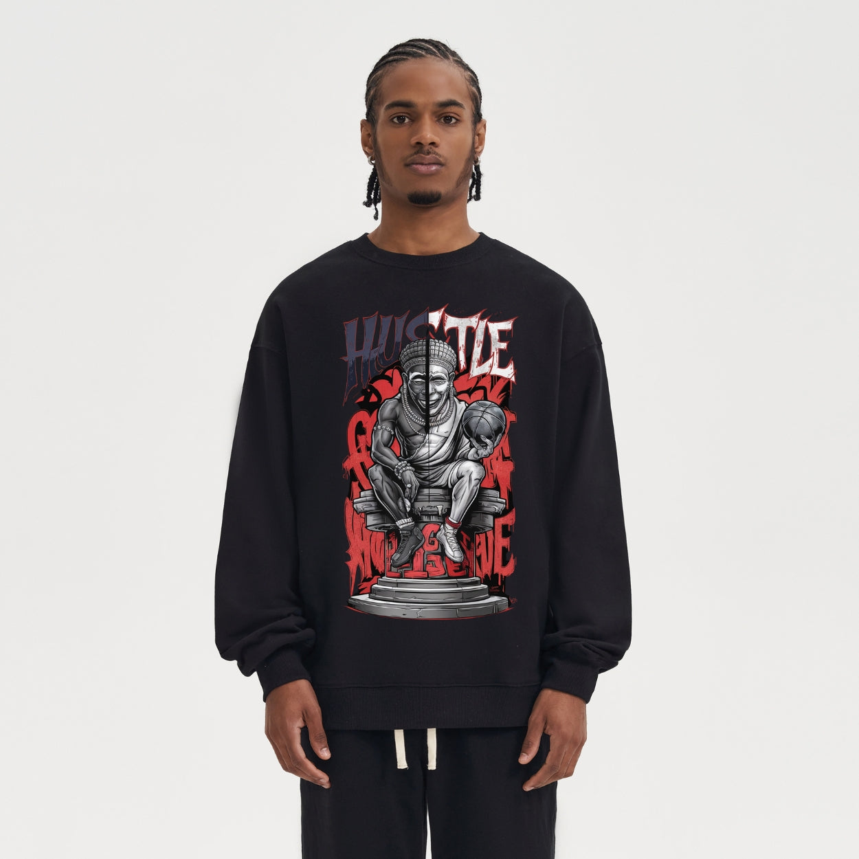 Hustle and Grind Oversized Sweatshirt