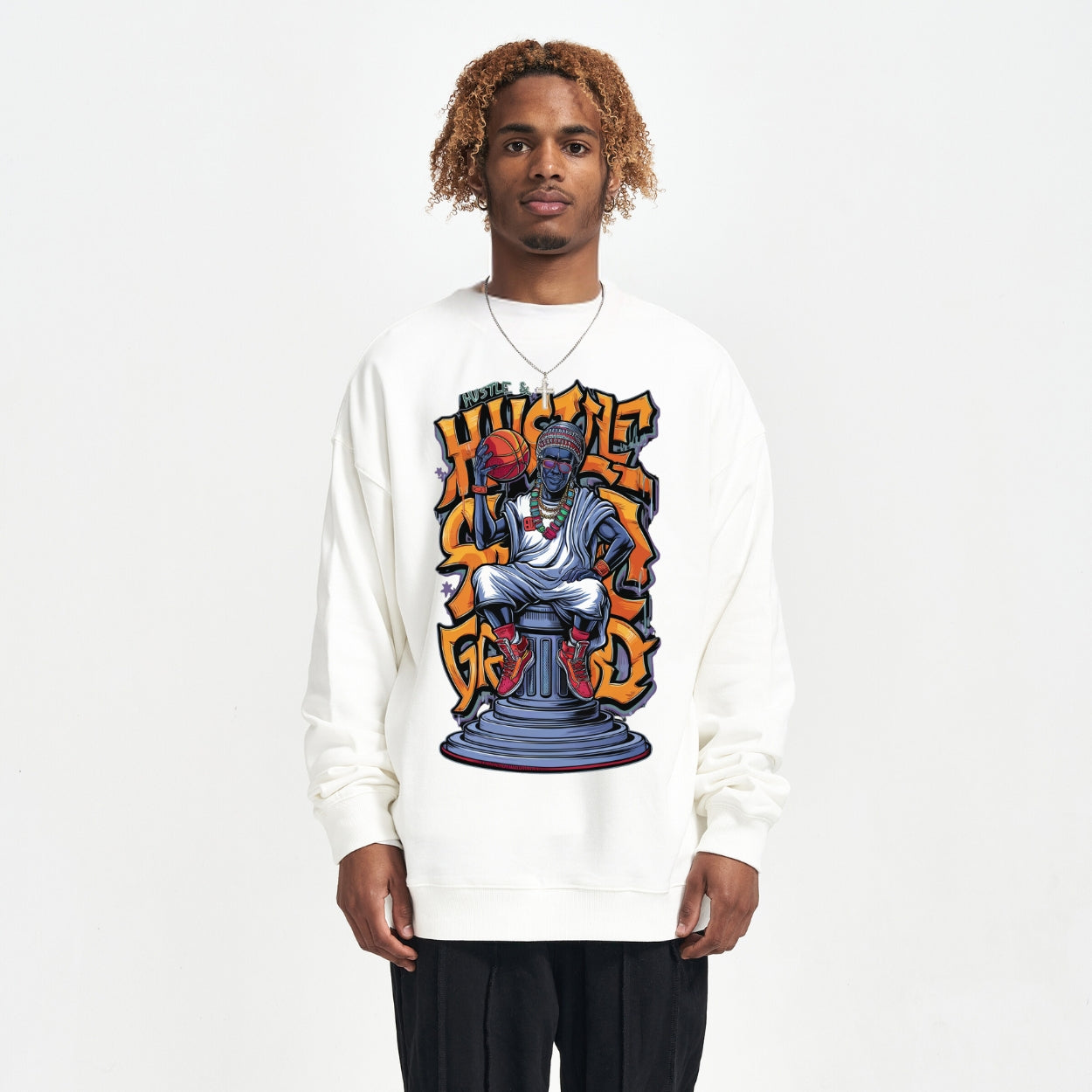 Hustle Deity Oversized Sweatshirt