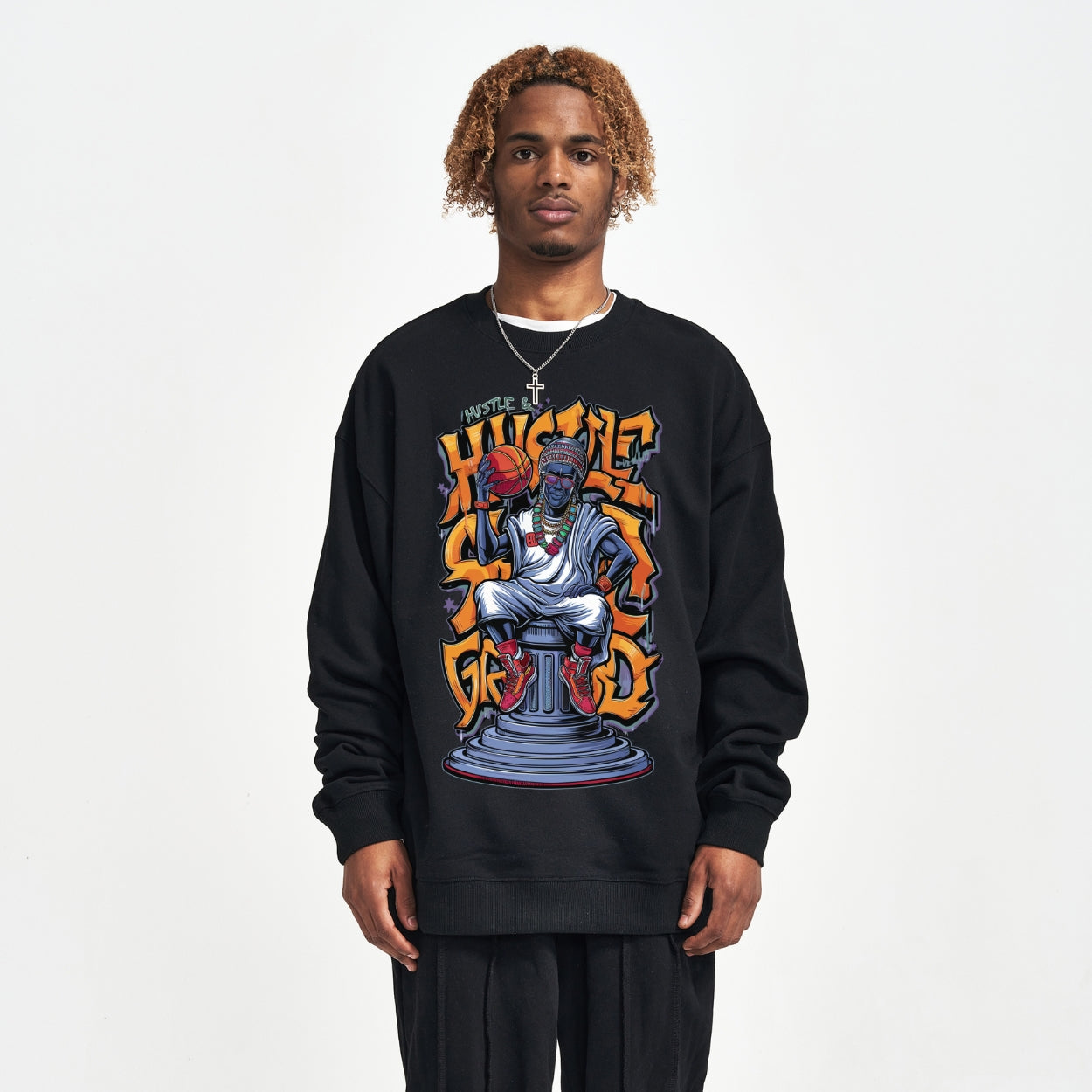 Hustle Deity Oversized Sweatshirt