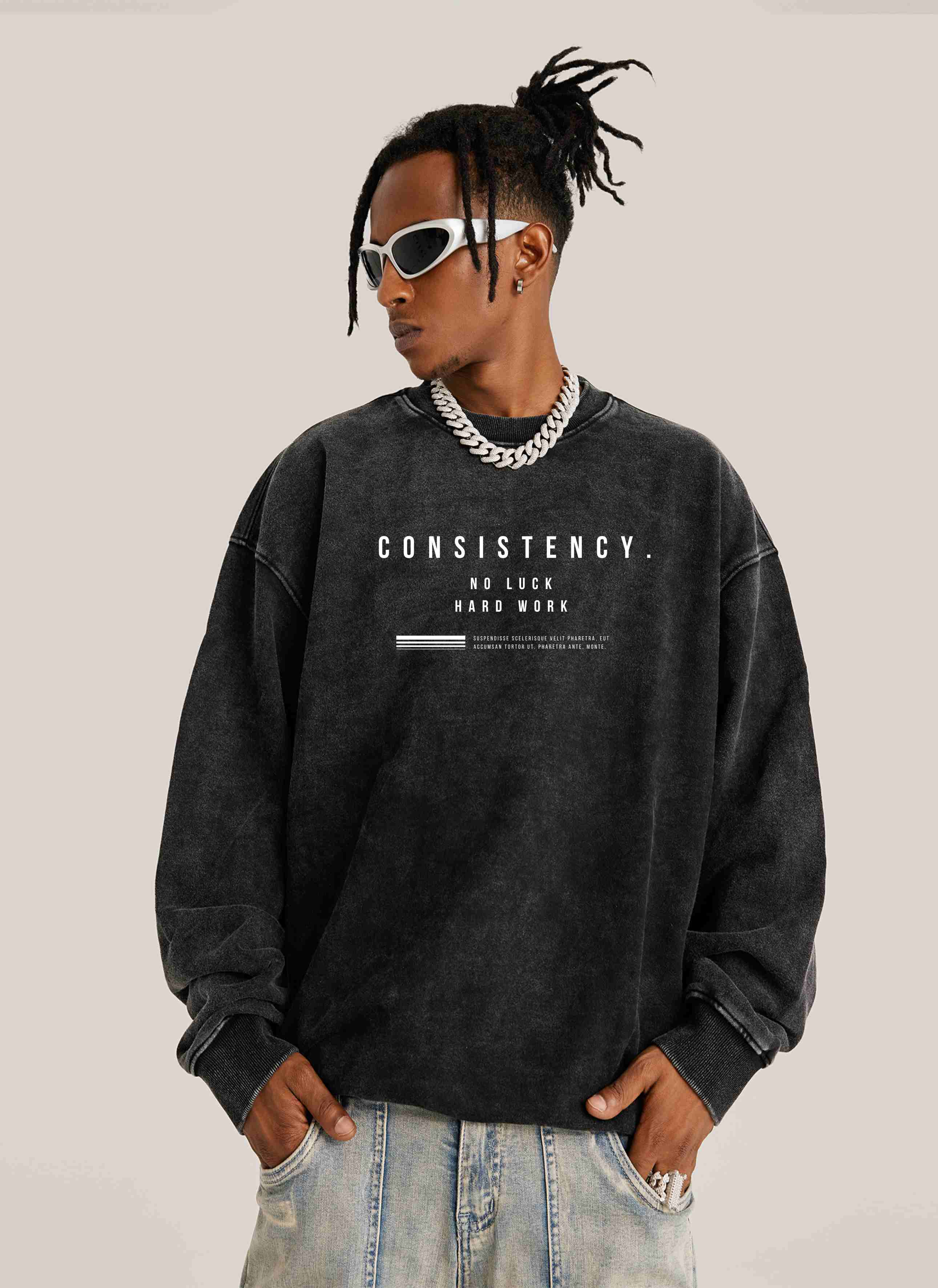 Consistency Oversized Vintage Sweatshirt