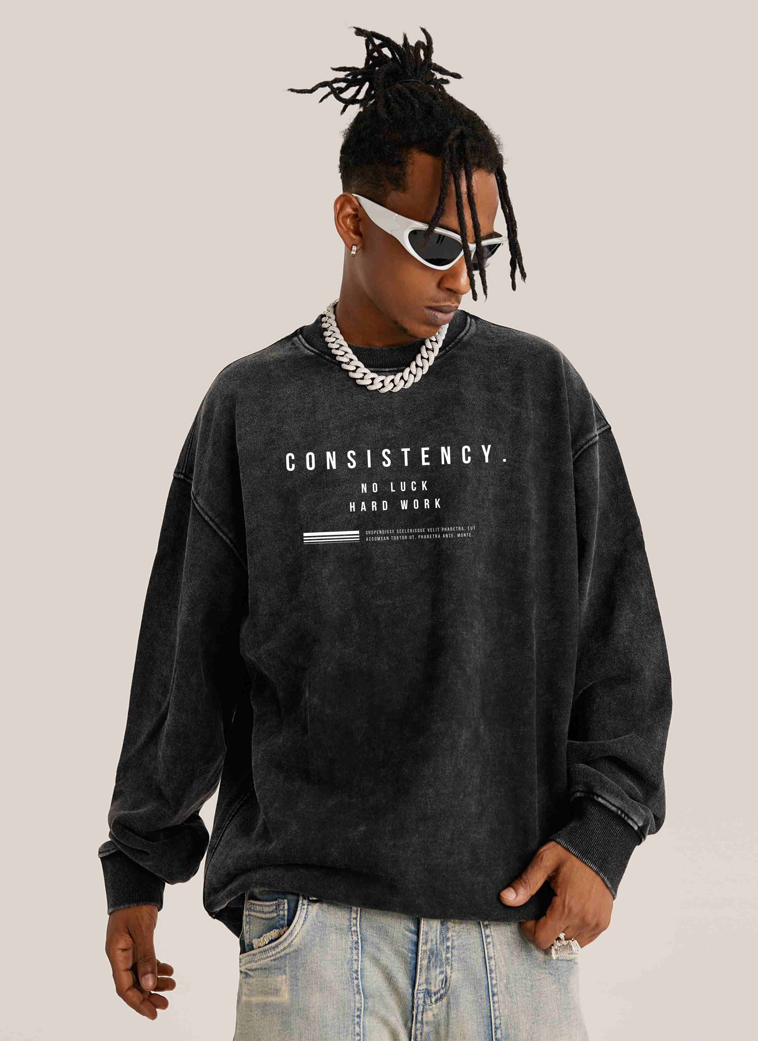 Consistency Oversized Vintage Sweatshirt