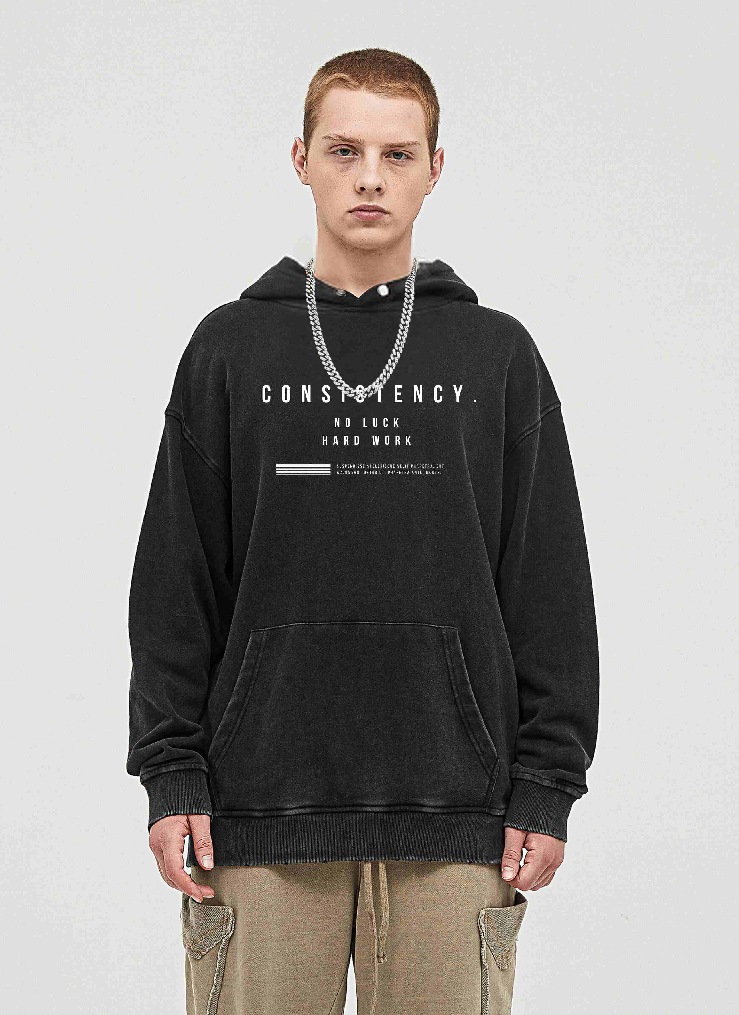 Consistency  Washed Hoodie