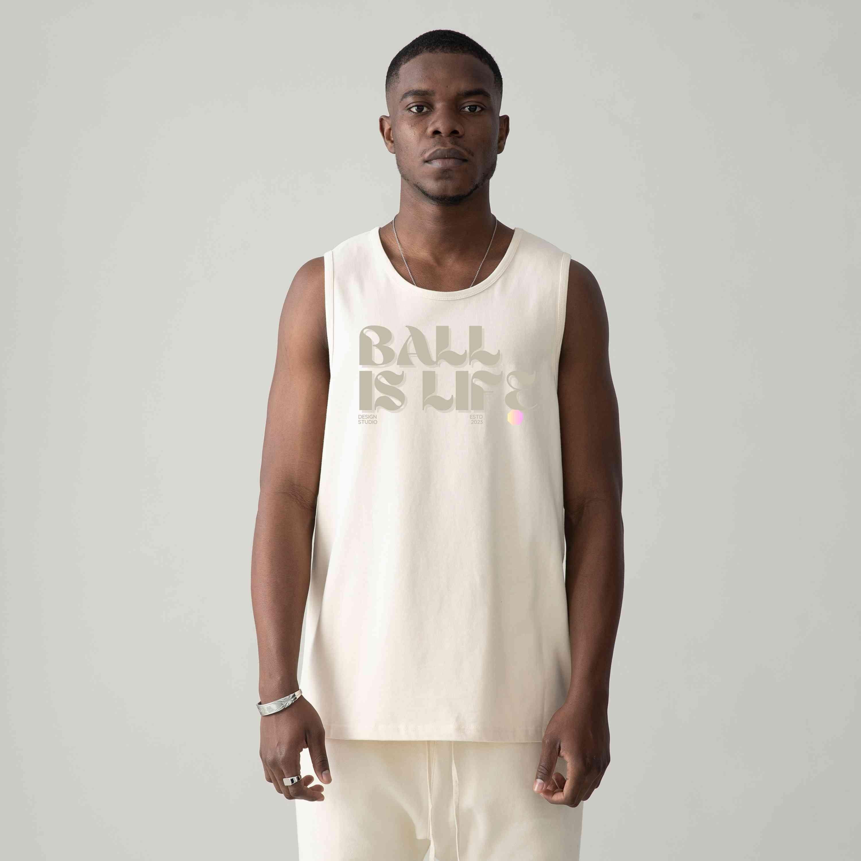 BALL IS LIFE Oversized Sleeveless Tee - Court Classics