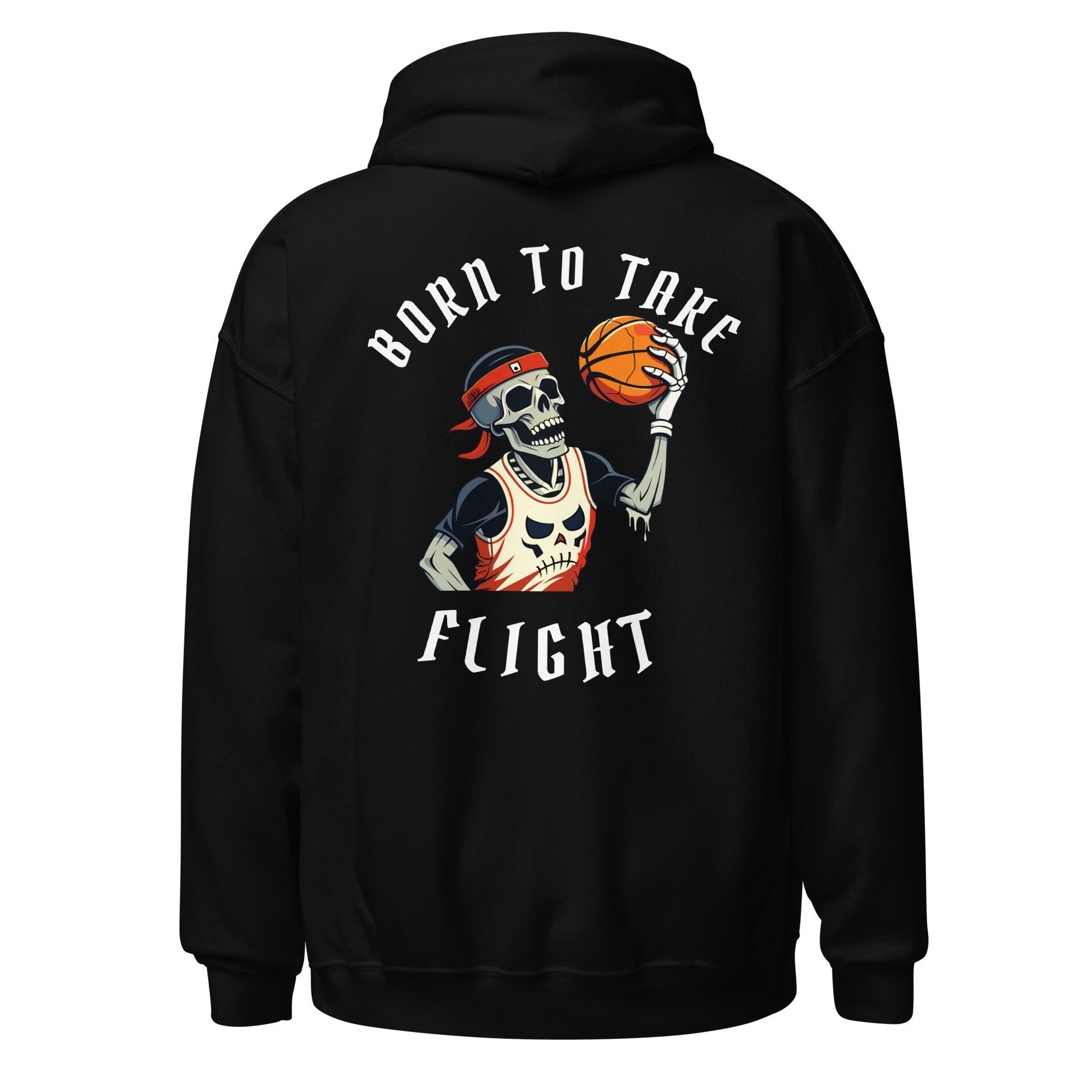 Born To Take Flight Premium Sports Hoodie Embroidered Logo - Court Classics