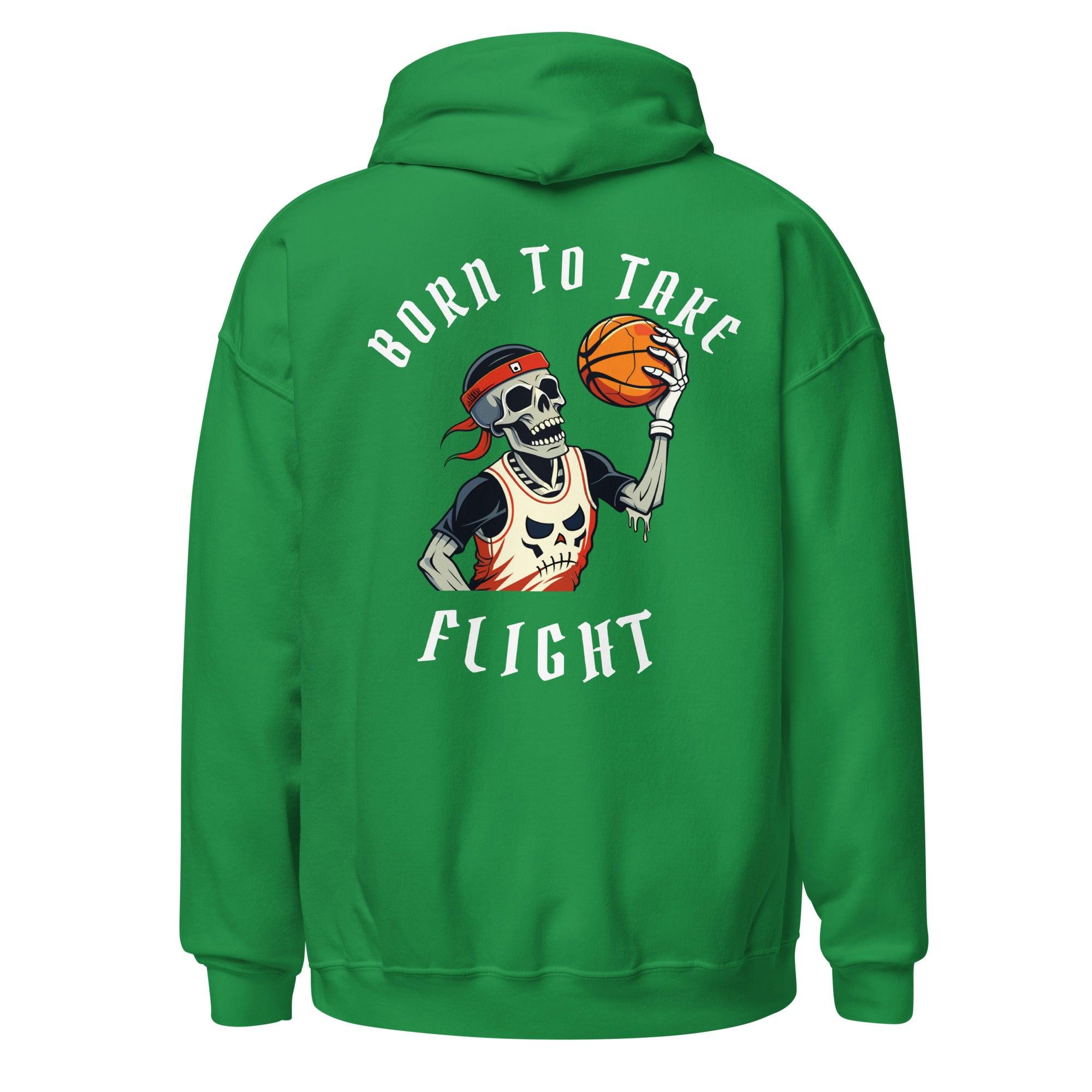 Born To Take Flight Premium Sports Hoodie Embroidered Logo - Court Classics