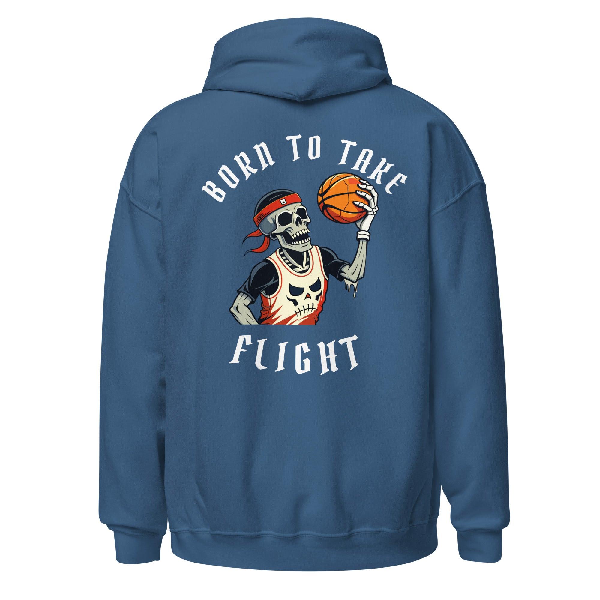 Born To Take Flight Premium Sports Hoodie Embroidered Logo - Court Classics