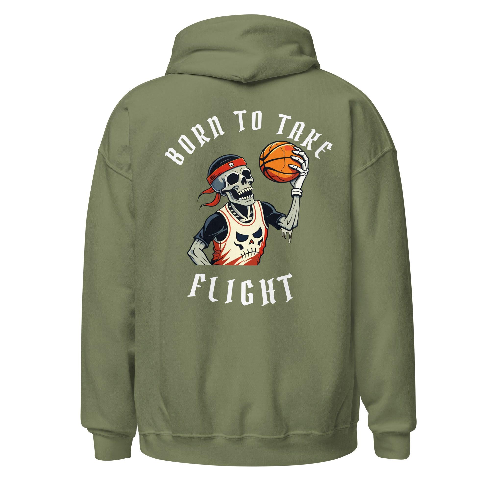 Born To Take Flight Premium Sports Hoodie Embroidered Logo - Court Classics