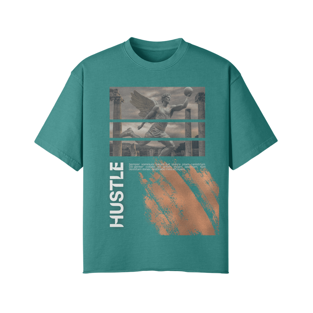 Hustle Vintage Oversized Tee - Court Classics