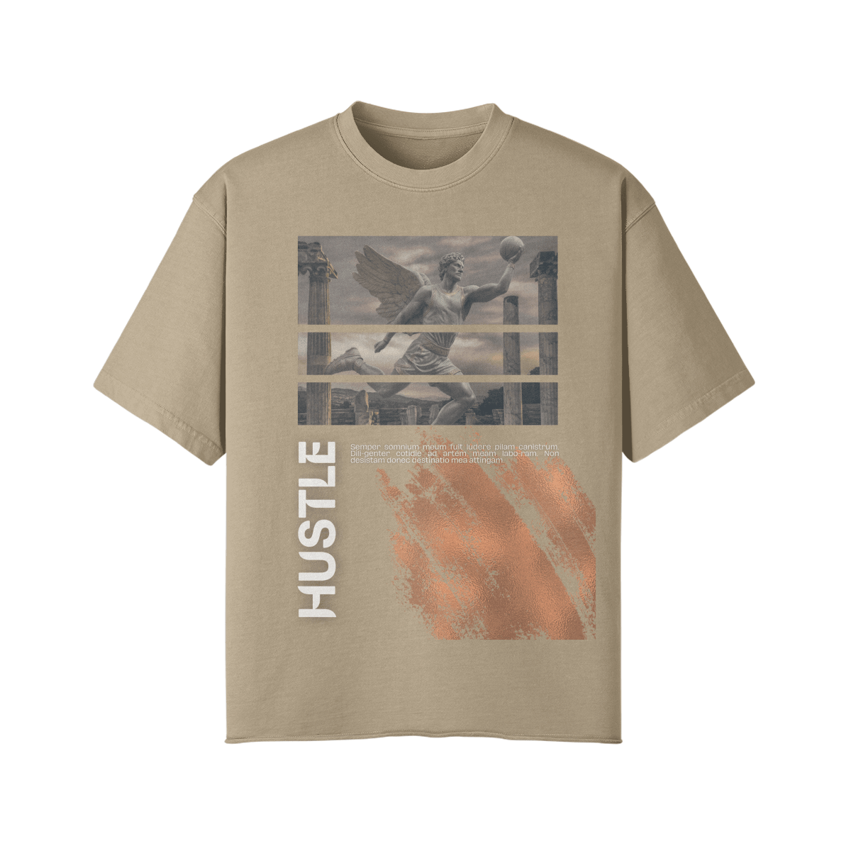 Hustle Vintage Oversized Tee - Court Classics