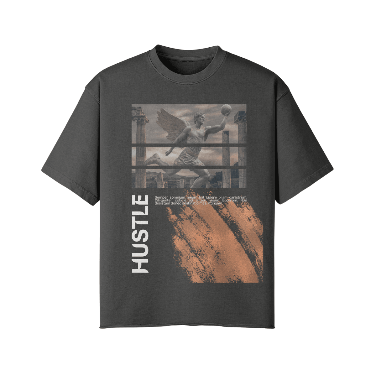 Hustle Vintage Oversized Tee - Court Classics