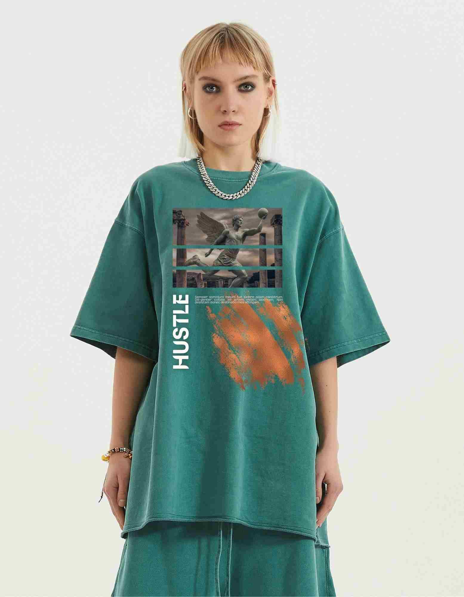 Hustle Vintage Oversized Tee - Court Classics