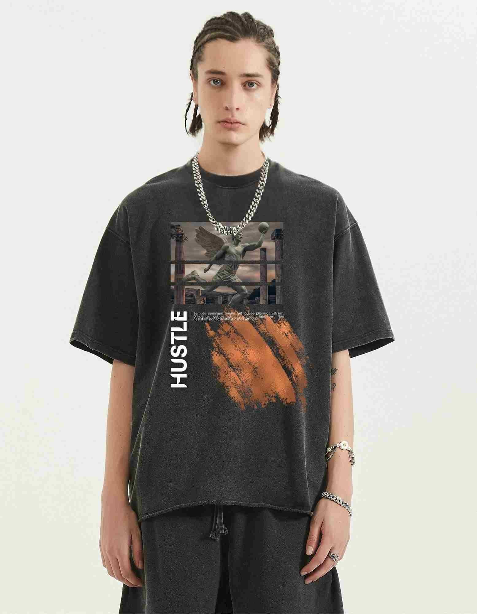 Hustle Vintage Oversized Tee - Court Classics