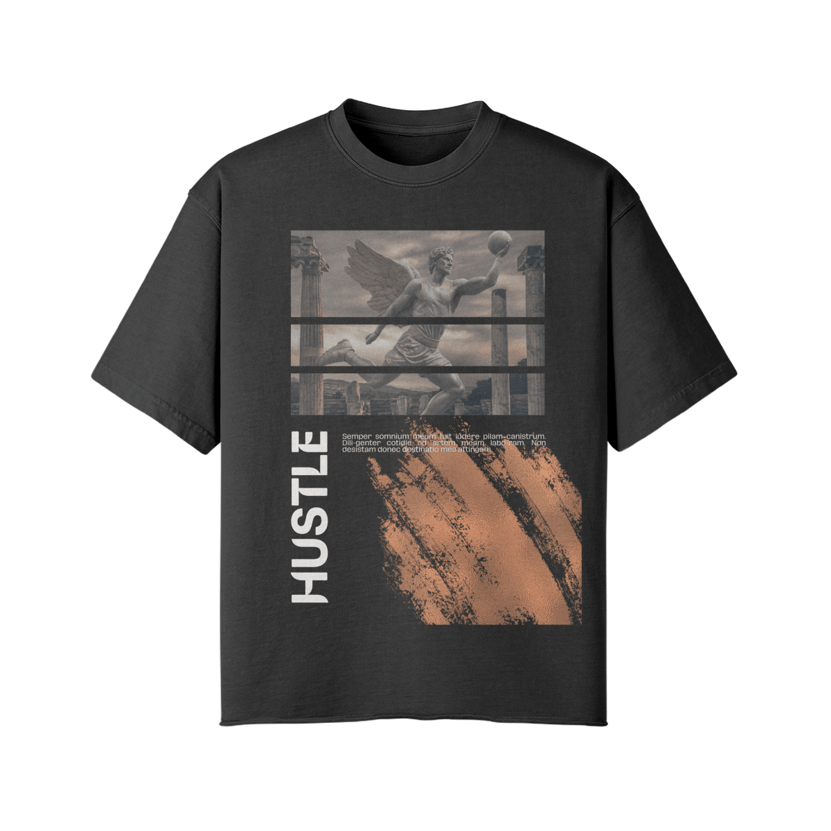 Hustle Vintage Oversized Tee - Court Classics