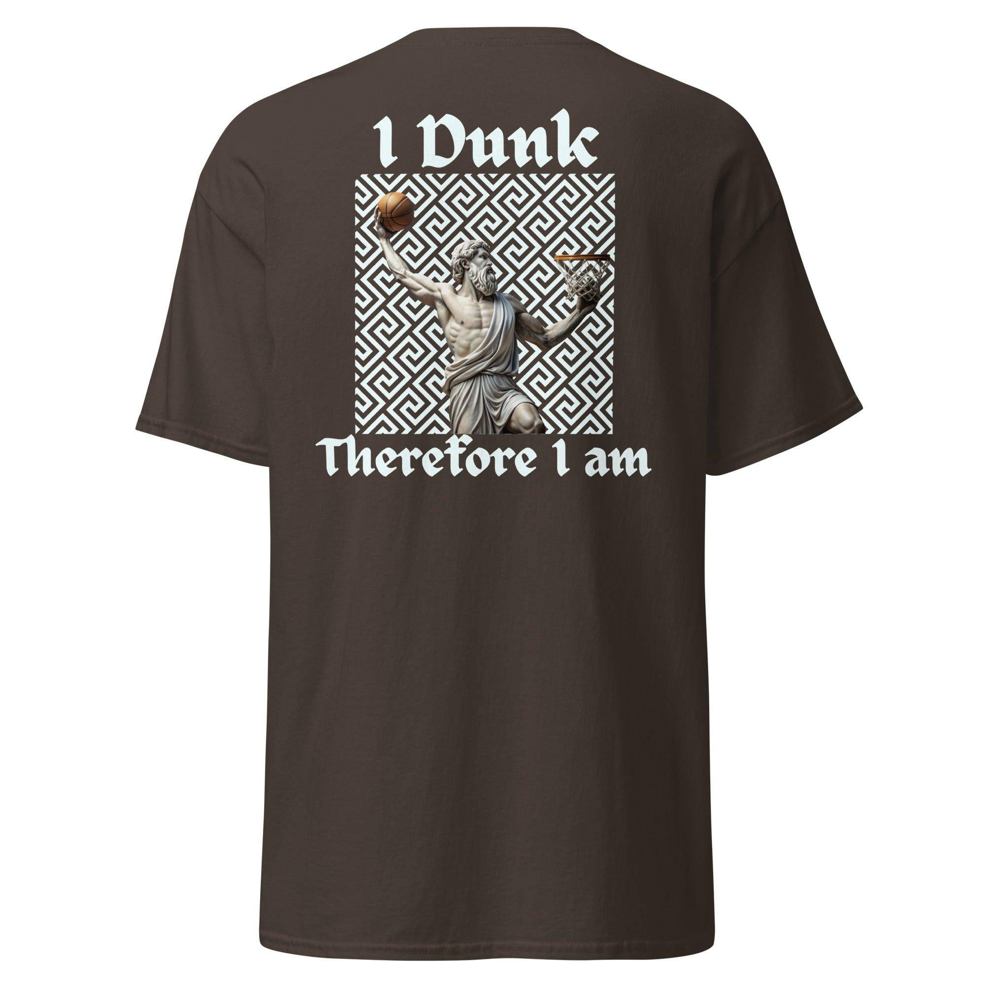 I Dunk Therefore i Am classic tee W/Embroidered Logo - Court Classics