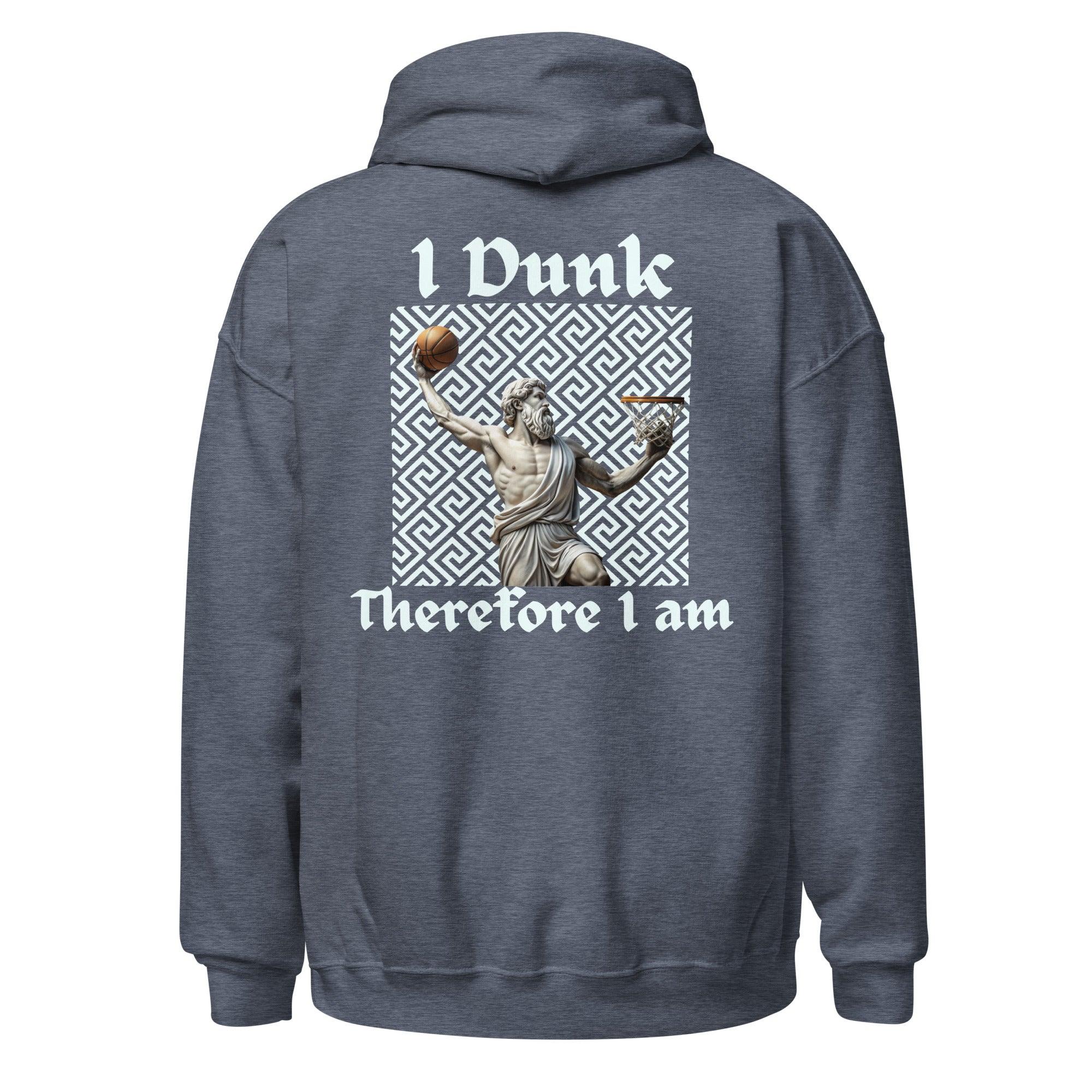 I Dunk Therefore I Am Premium Sports Hoodie Embroidered Logo - Court Classics