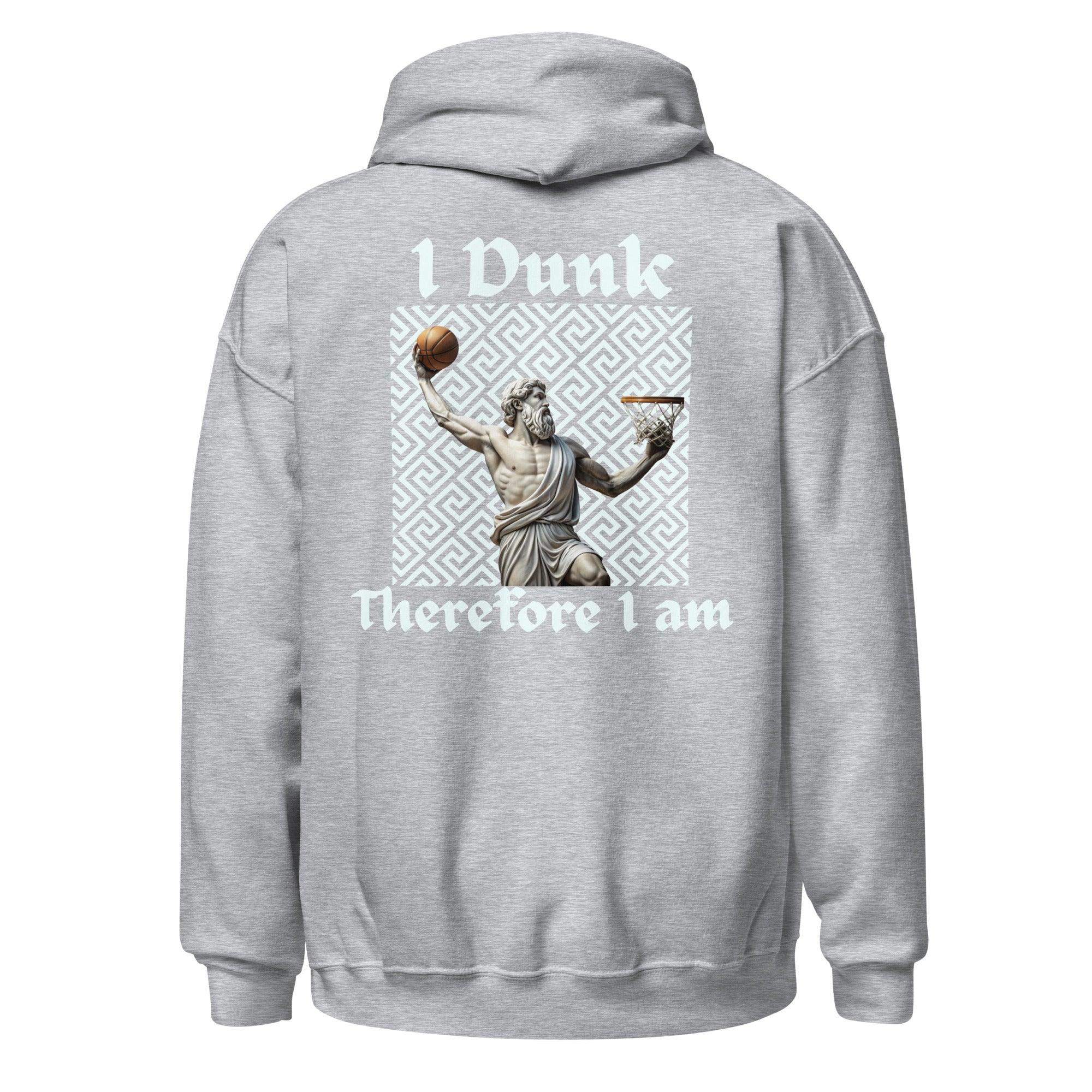 I Dunk Therefore I Am Premium Sports Hoodie Embroidered Logo - Court Classics