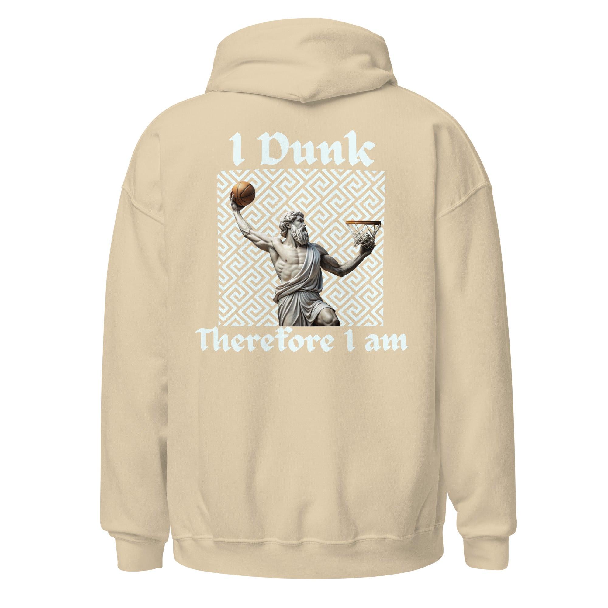 I Dunk Therefore I Am Premium Sports Hoodie Embroidered Logo - Court Classics