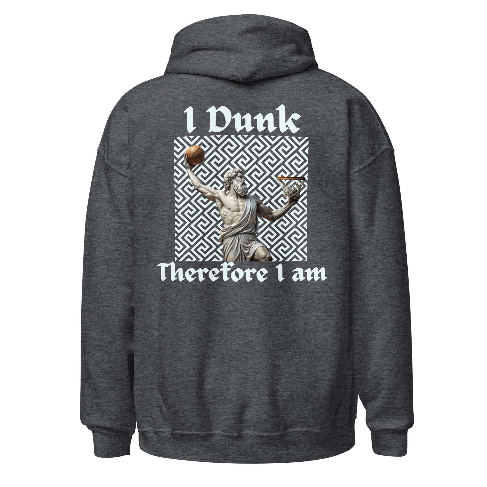 I Dunk Therefore I Am Premium Sports Hoodie Embroidered Logo - Court Classics