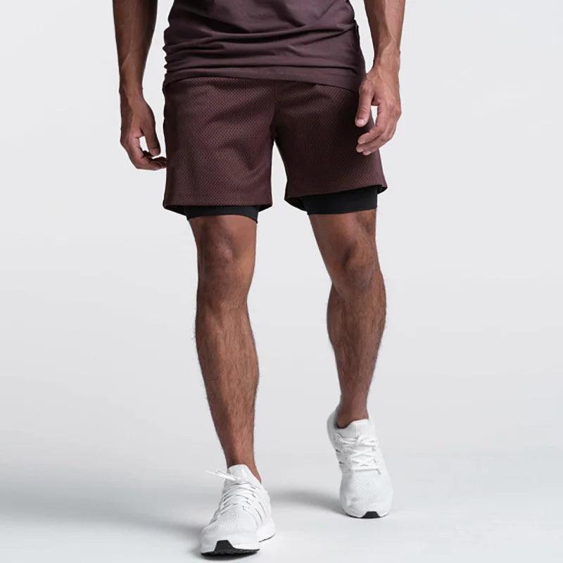 Men's Fitness Basketball Shorts Breathable 2 in 1 Quick Dry - Court Classics