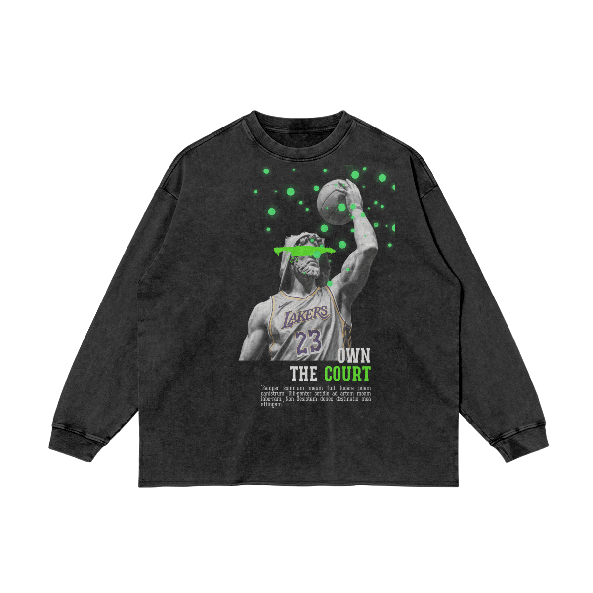 Own The Court Vintage Long Sleeve Tee - Court Classics