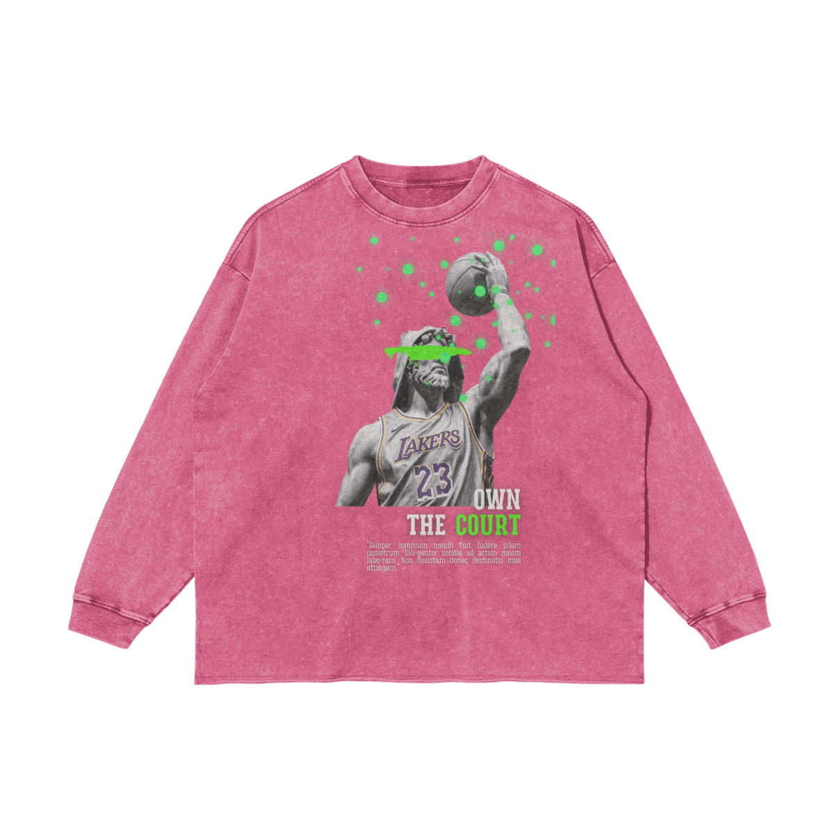 Own The Court Vintage Long Sleeve Tee - Court Classics