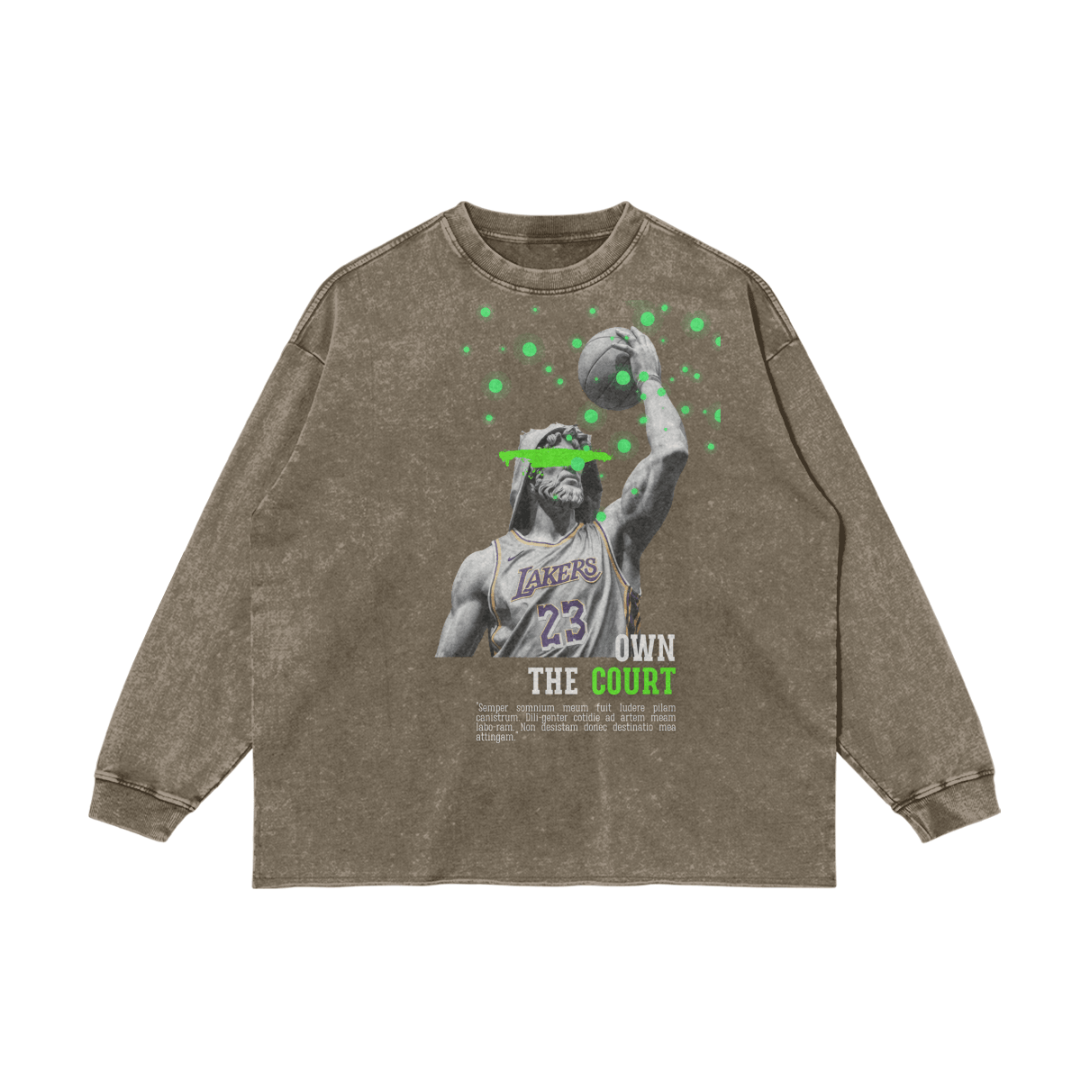 Own The Court Vintage Long Sleeve Tee - Court Classics