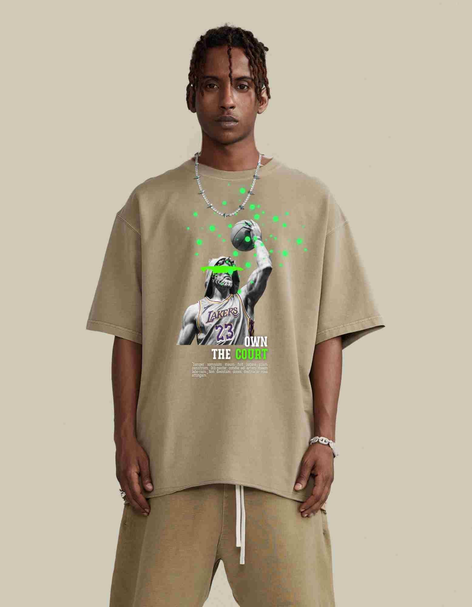 Own The Court Vintage Oversized Tee - Court Classics