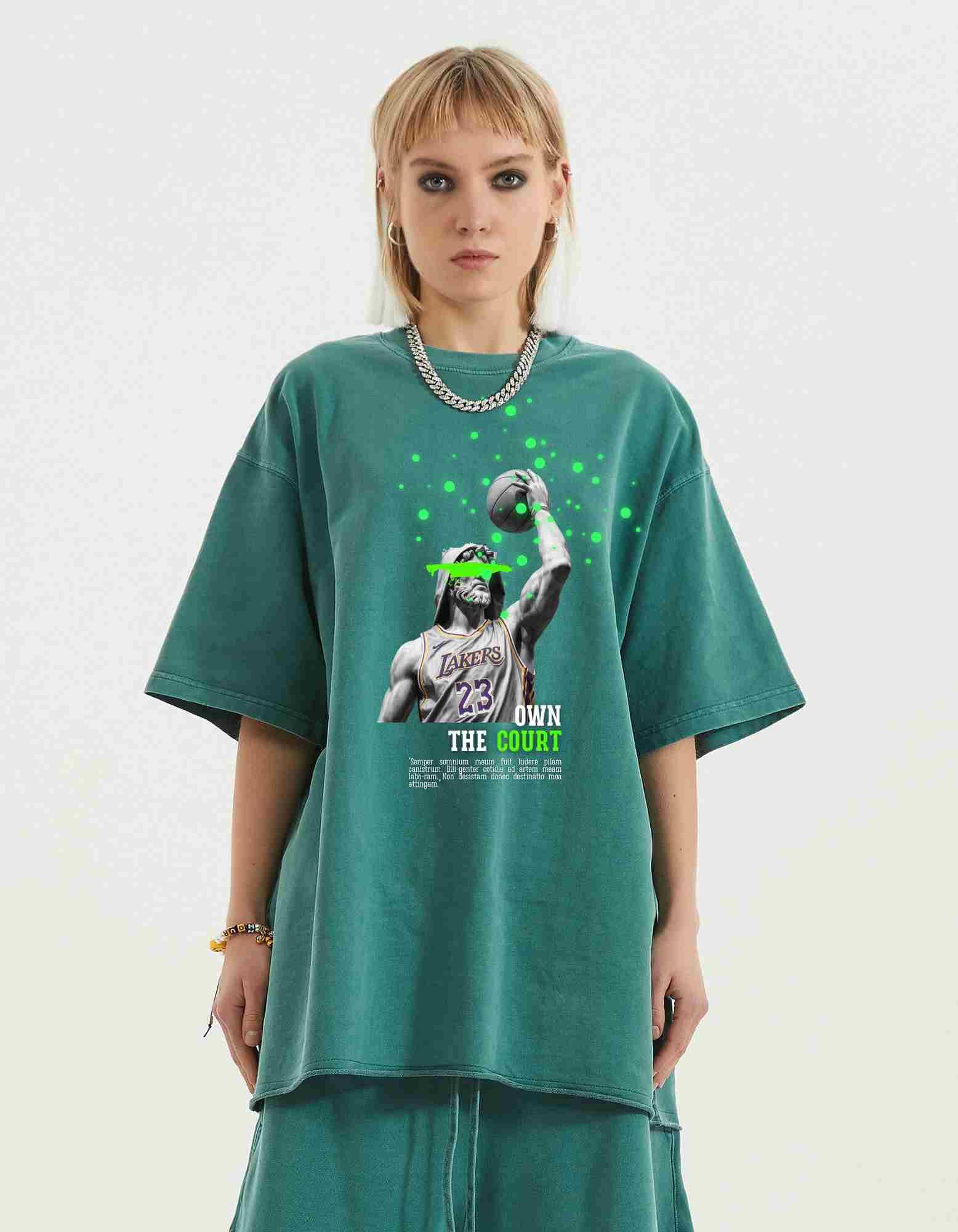 Own The Court Vintage Oversized Tee - Court Classics