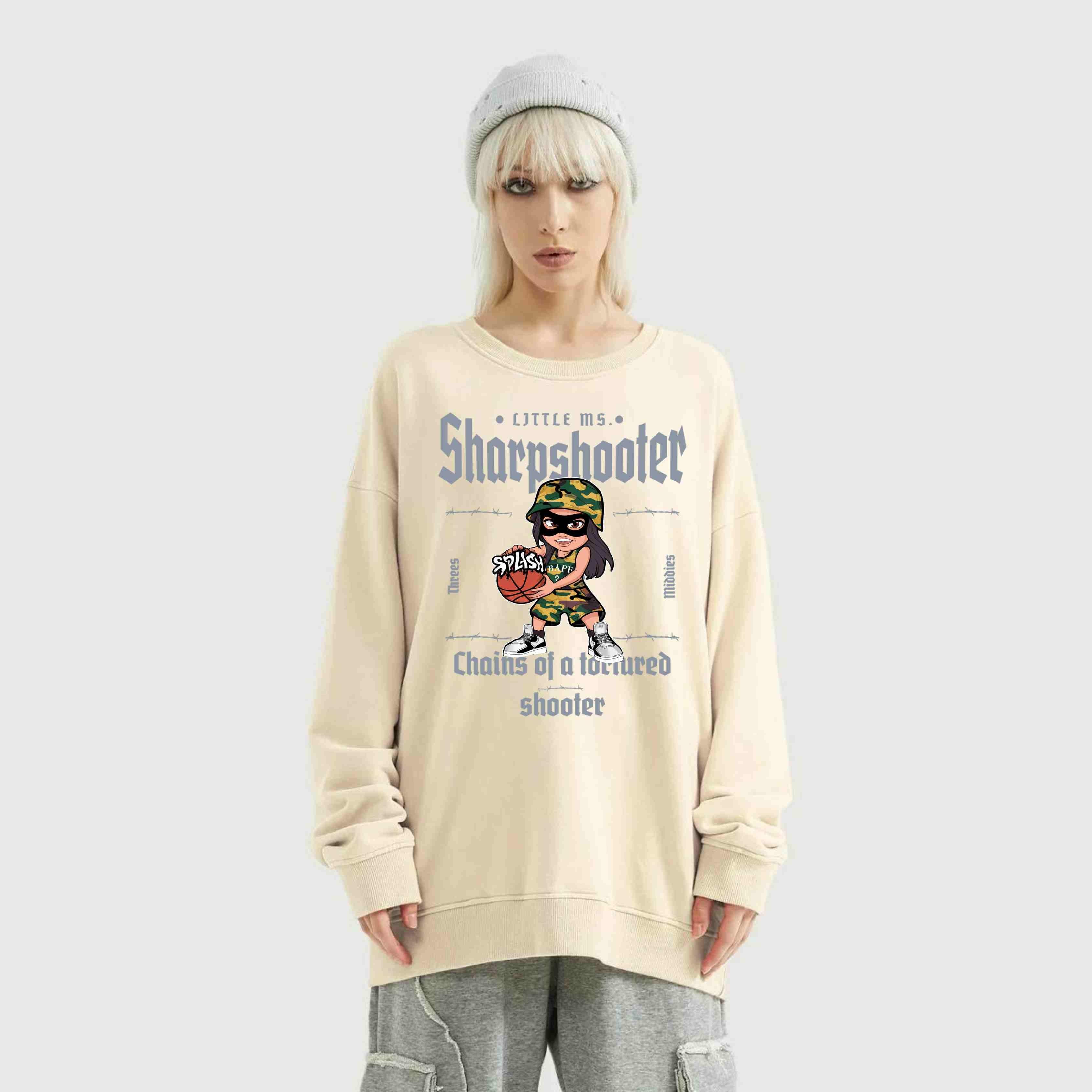 Sharpshooter Oversized Sweatshirt - Court Classics