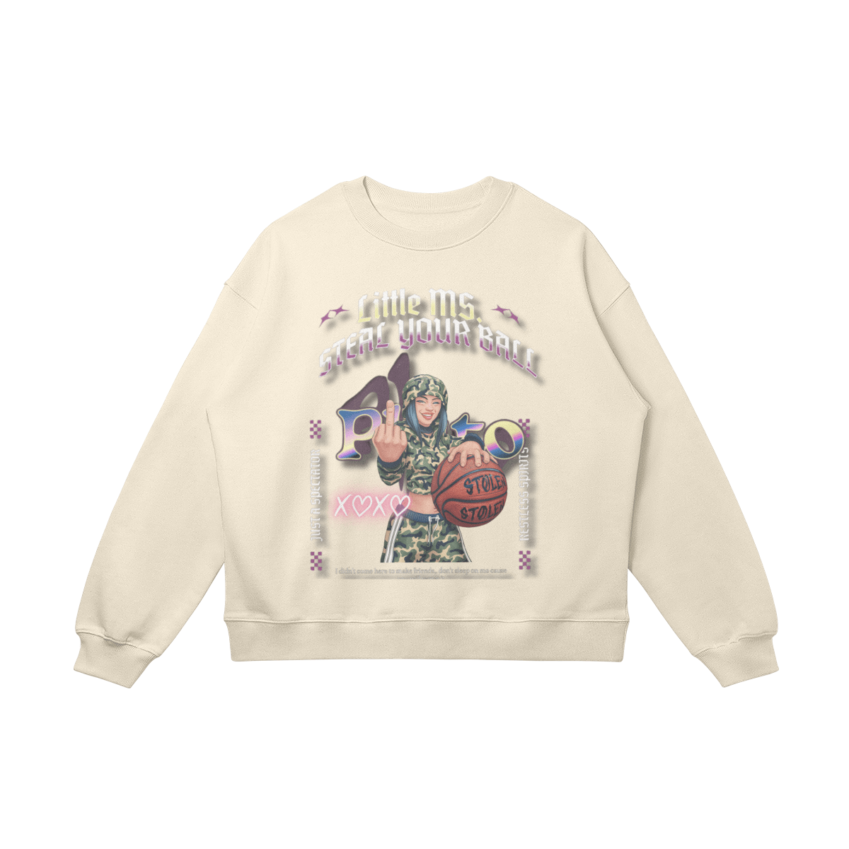 Steal Your Ball Oversized Sweatshirt - Court Classics