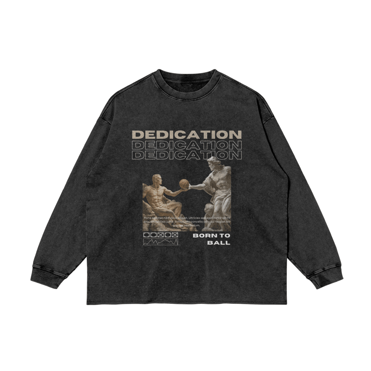 Vintage Washed Dedication Long-Sleeve T-Shirt - Court Classics