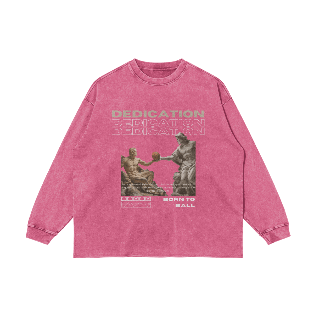 Vintage Washed Dedication Long-Sleeve T-Shirt - Court Classics