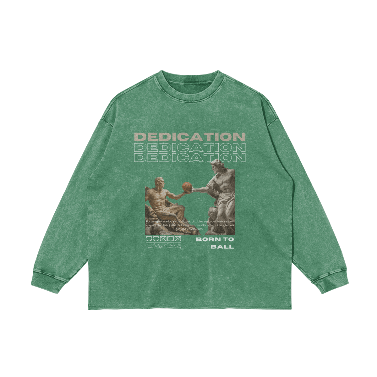 Vintage Washed Dedication Long-Sleeve T-Shirt - Court Classics